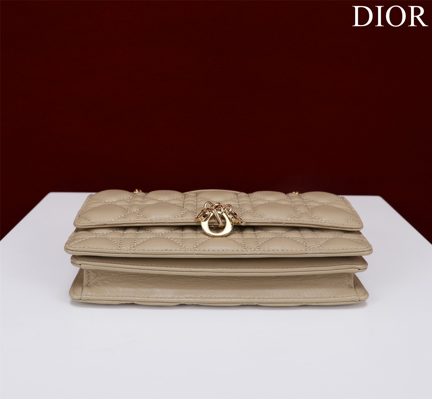 My Dior Mini Bag Powder Beige Cannage Lambskin